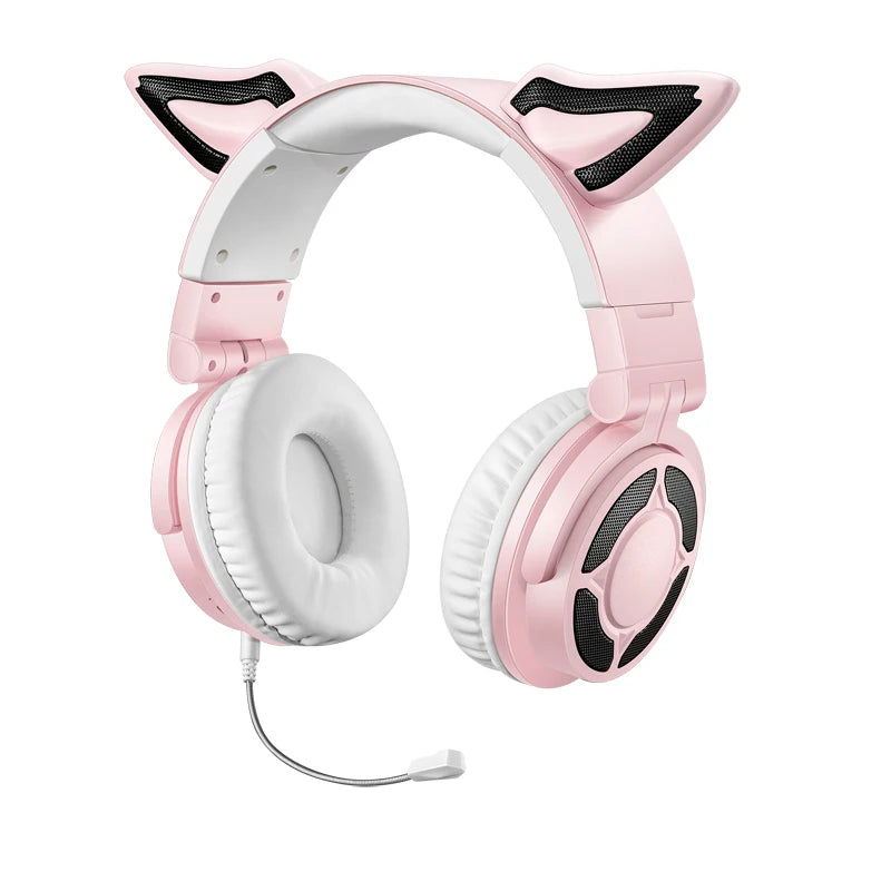 RGB Cat Ear Bluetooth Headphones