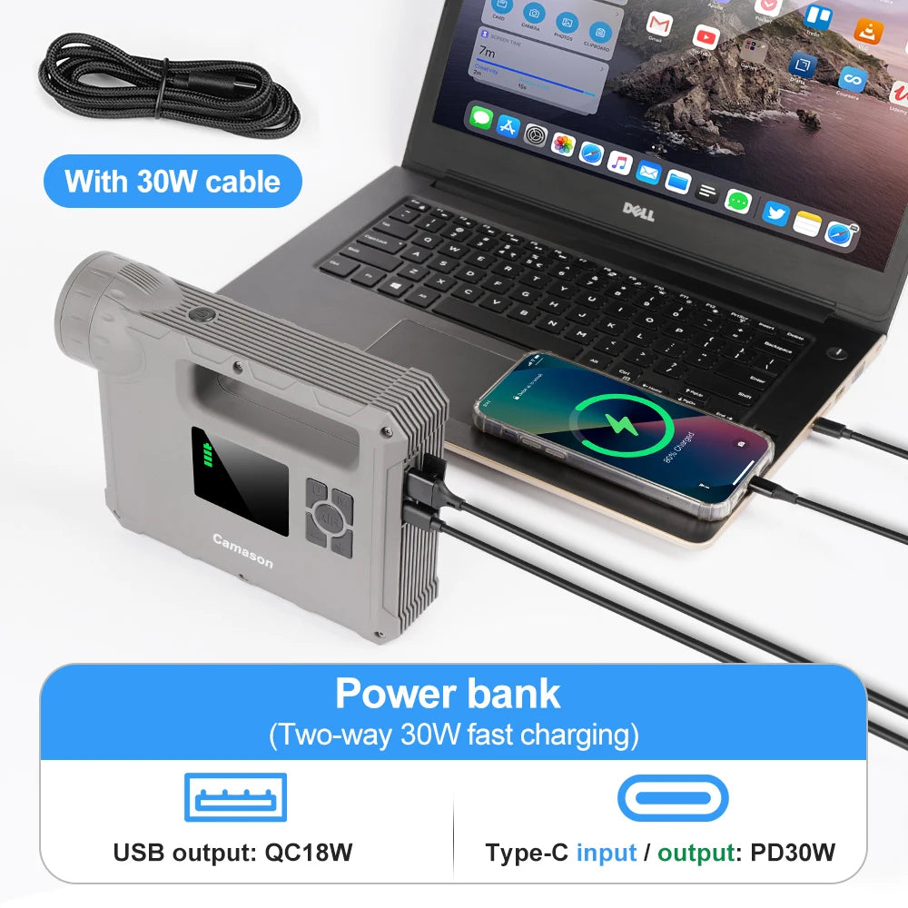 Car 2000A Jump Starter with air Compressor