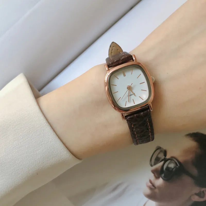 Vintage Leather Ladies Wristwatches