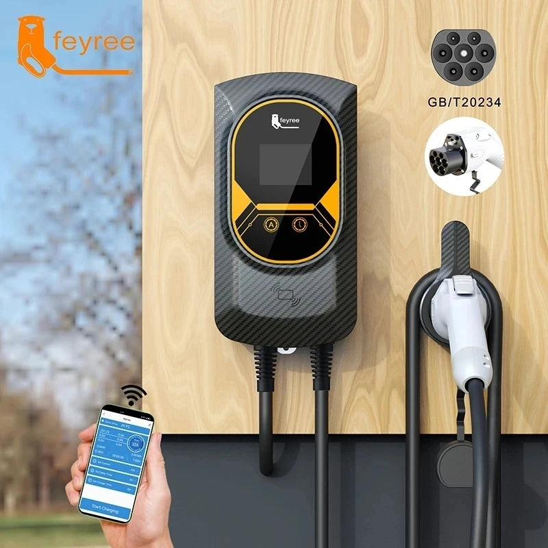32A 22KW 3Phase 16A 11KW Electric EV Charger