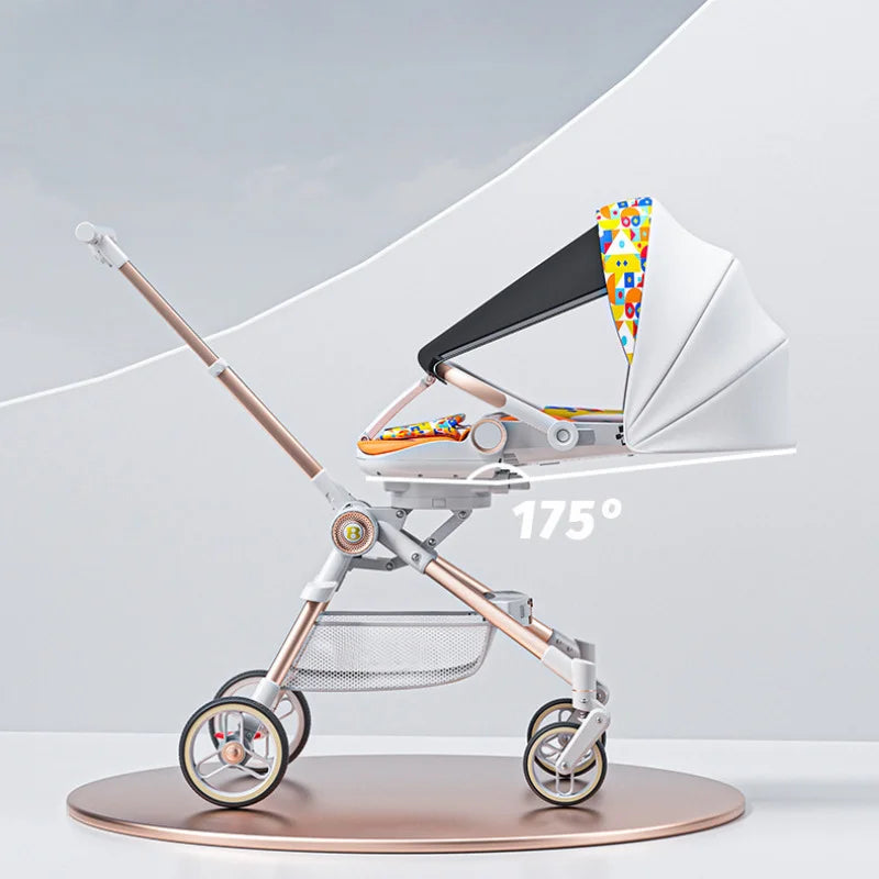 Four Wheels High View Baby Stroller
