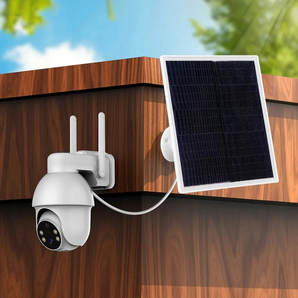 Waterproof 360° Rotation Solar Panel Camera