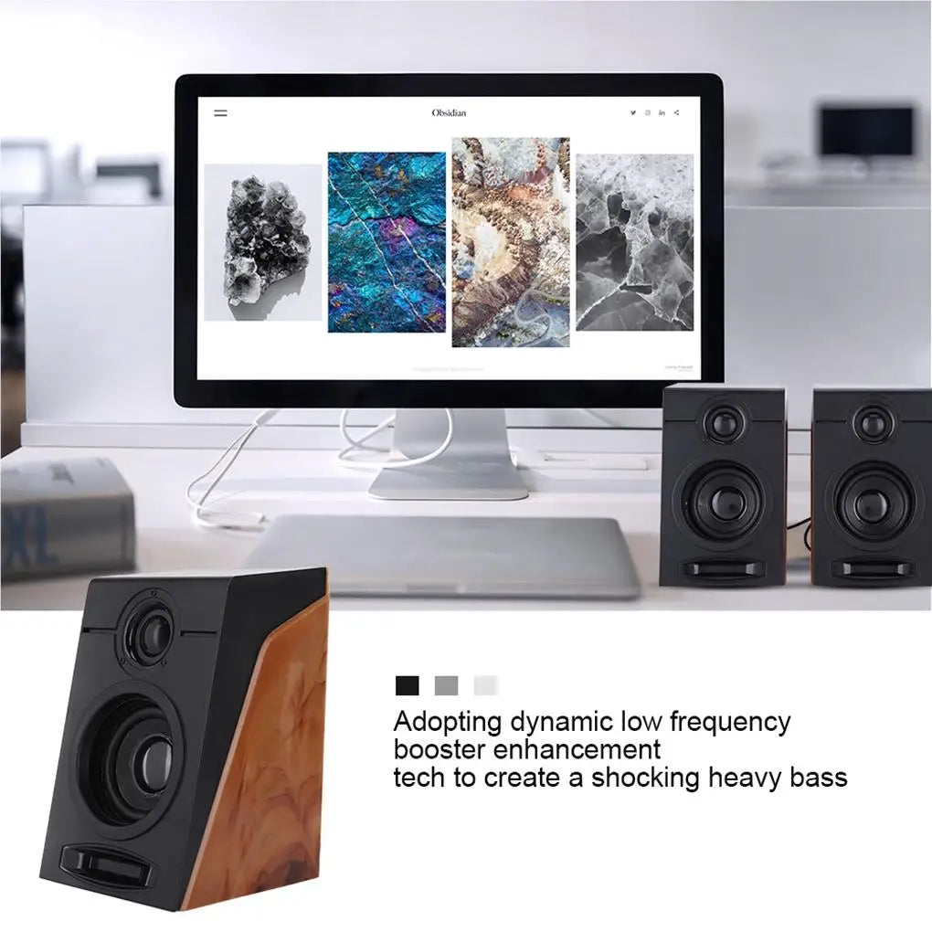 Heavy Bass Bookshelf Computer Speaker