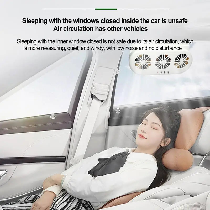 Solar Powered Car Ventilation Fan