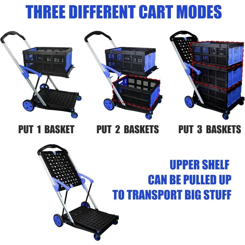 Two Tier Folding Shopping Cart