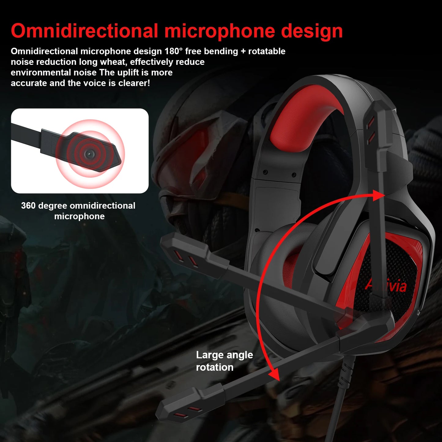 Wired Gaming Headset with Mic