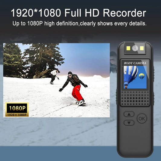 1080P Full HD Mini Night Vision Wireless Body Camera