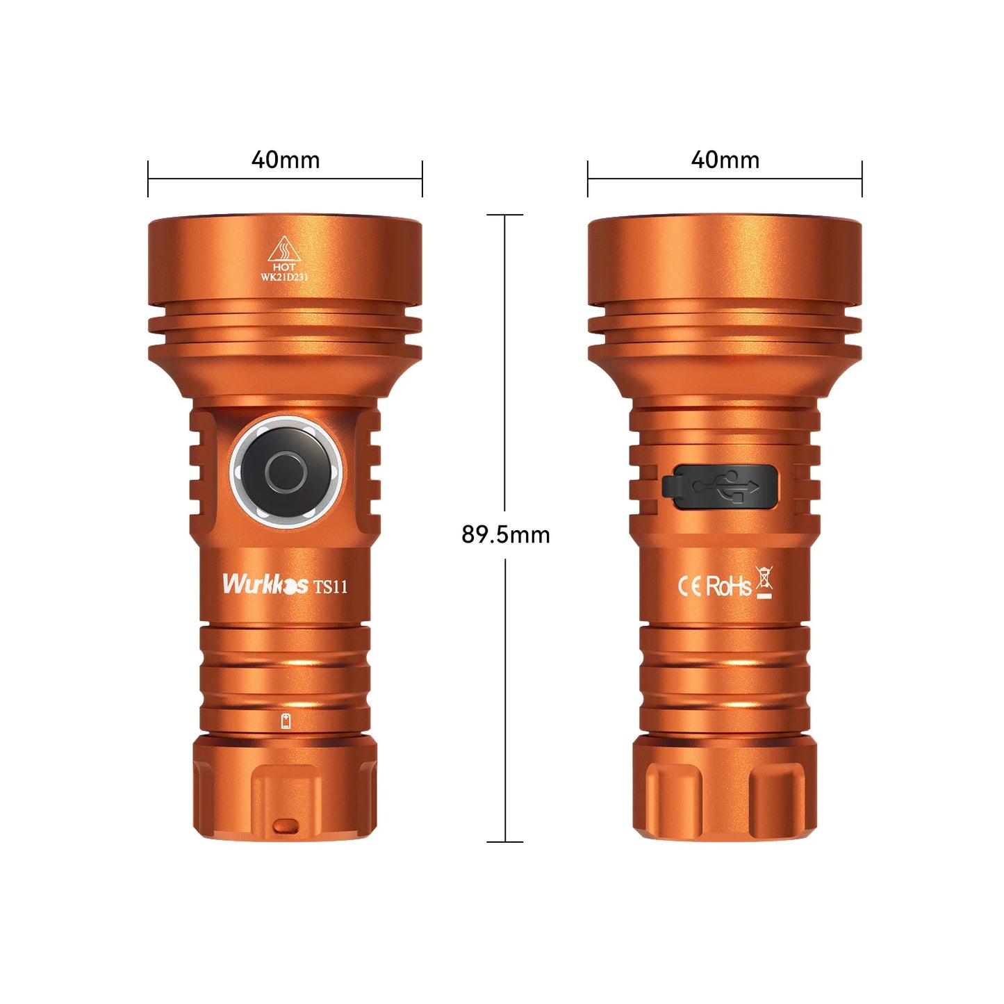 TS11 Mini 18350 Powerful Flashlight