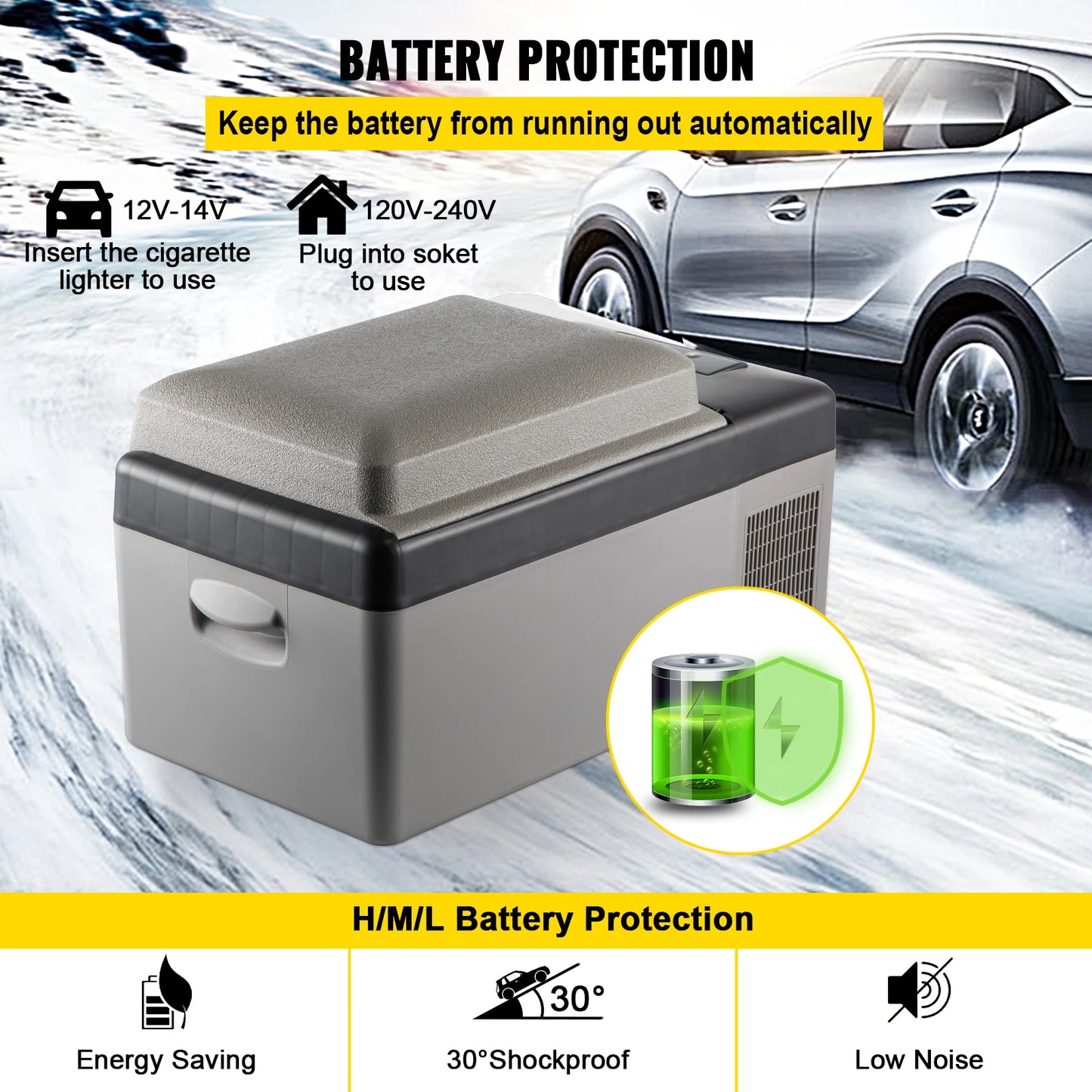 Portable 20L Car Refrigerator Freezer
