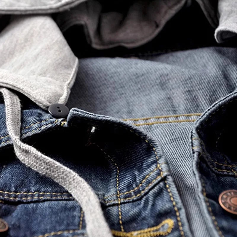 Women Slim Button Denim Jacket