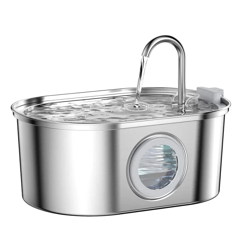Stainless Steel Cat Automatic Drinking Fountain