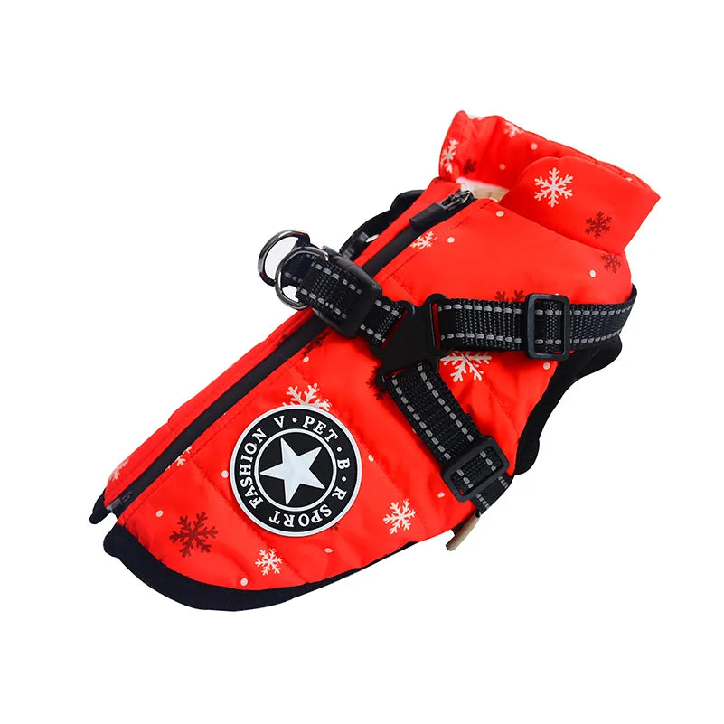 Waterproof Dog Coat With Harness