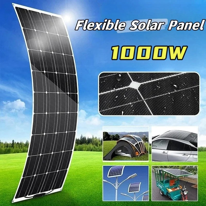 18V High-Efficiency Flexible Outdoor Solar Crystal Panel