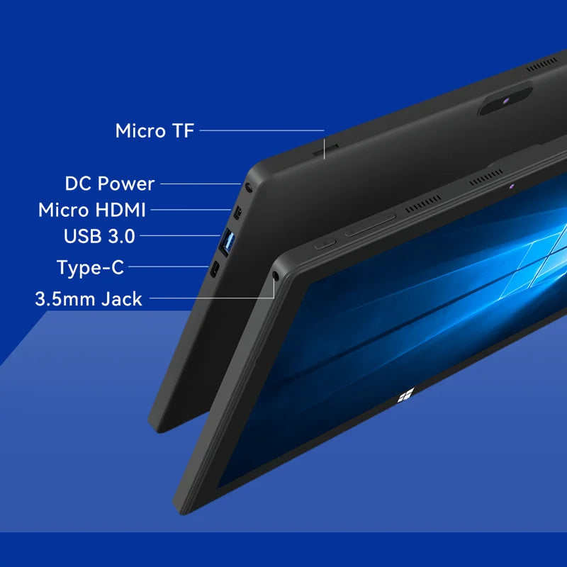 2 IN 1 Windows 10 Tablet with Keyboard