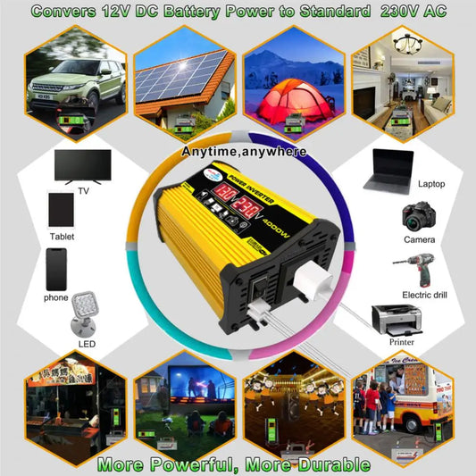 12V 220V Pure Sine Wave DC 12V Inverter