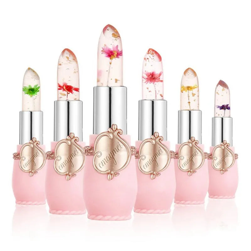 6pcs Flower Jelly Lipstick Set