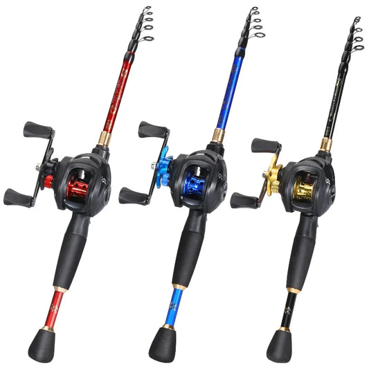1.8-2.4m Telescopic Fishing Combo Carbon Fibre Rod