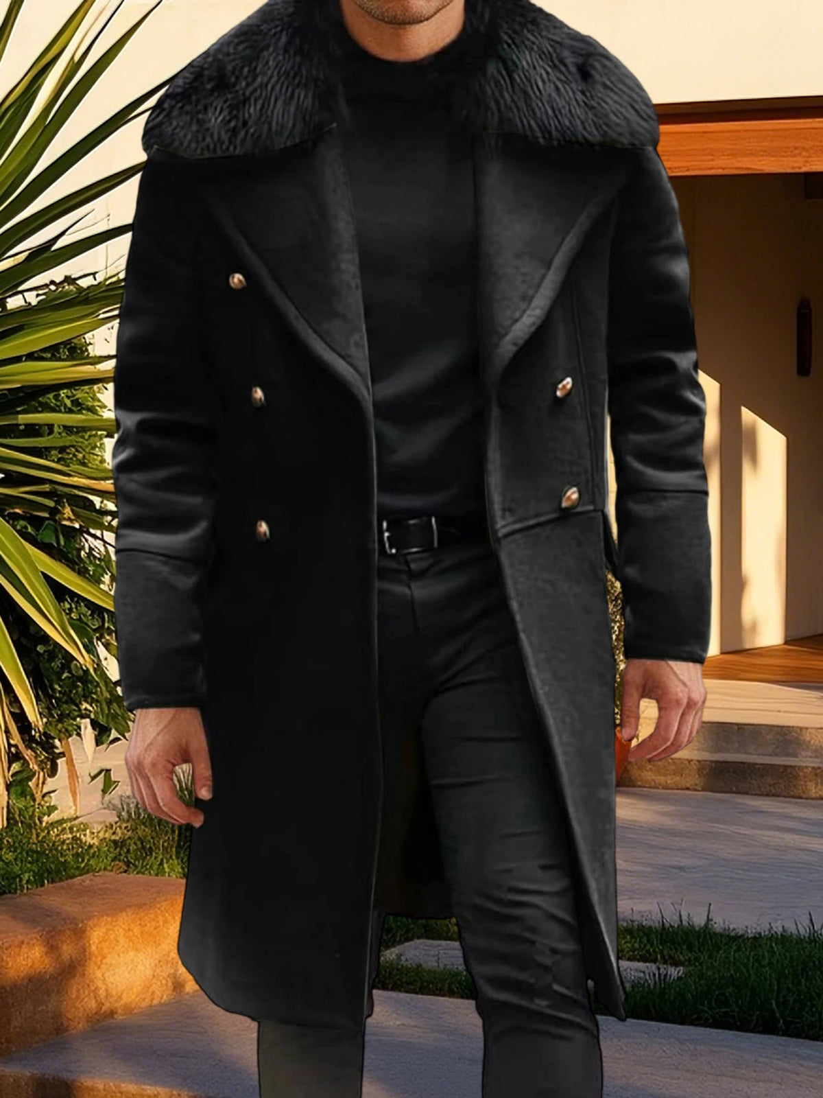 Men s Classic Double Breasted Trench Coat