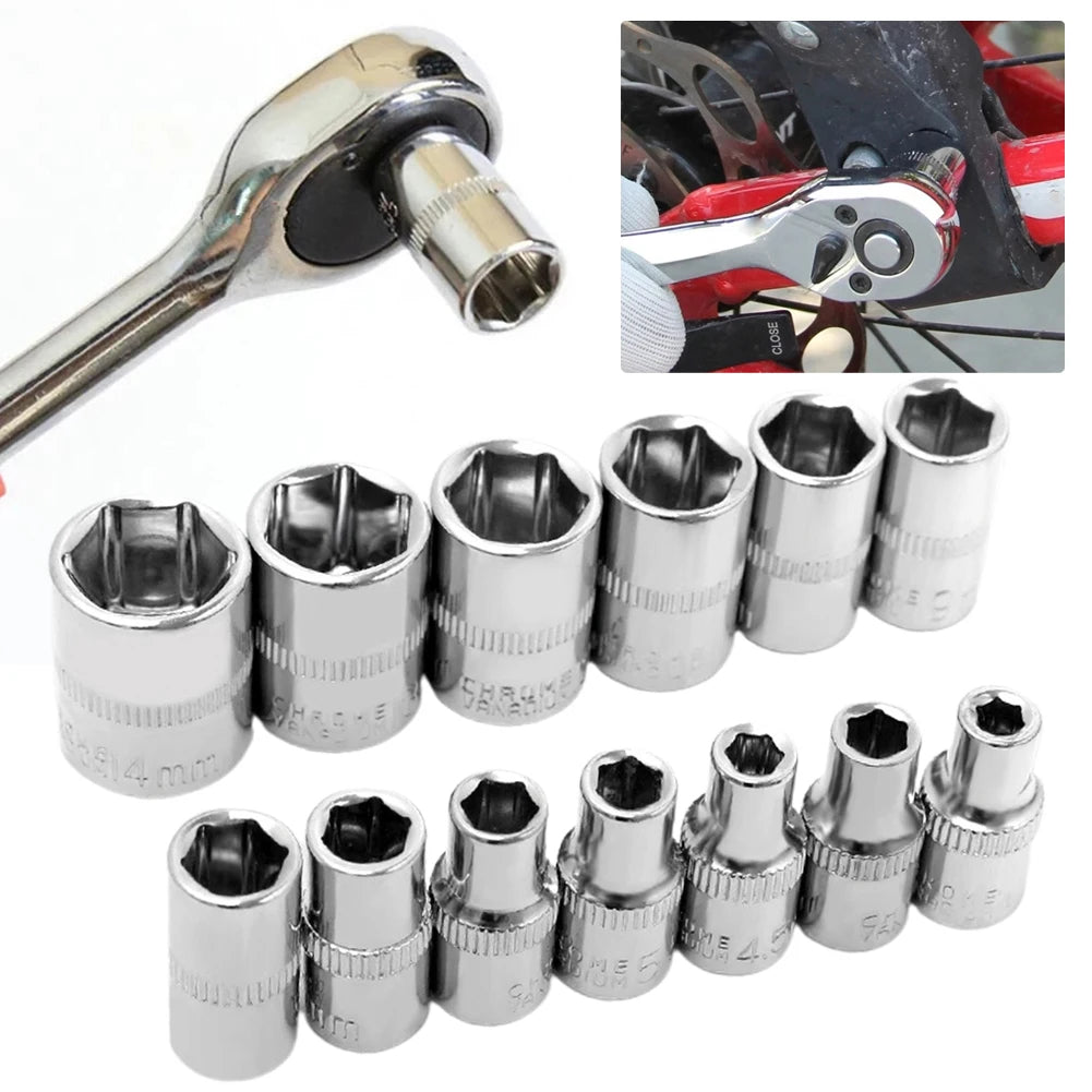 1pc 4-14mm 1/4in Head Hex Keys Socket Tool set