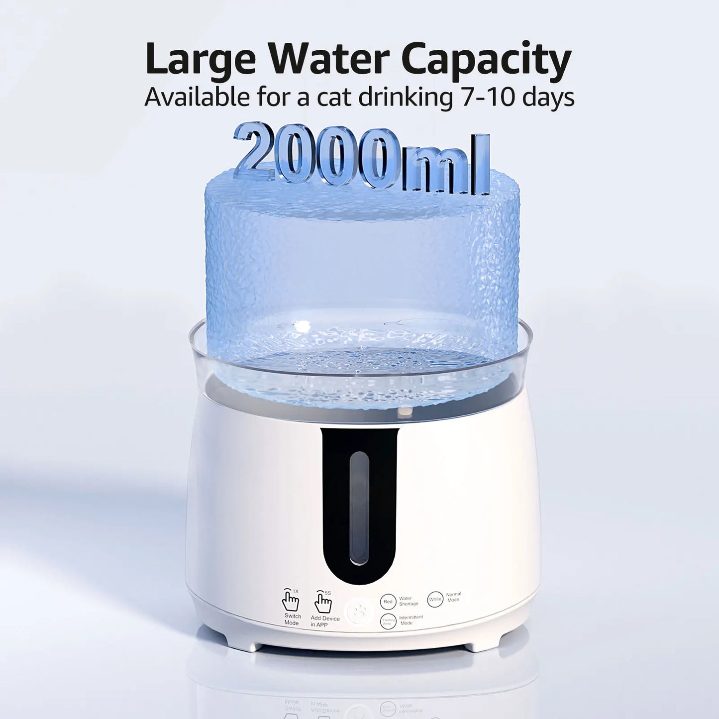 Wireless Cat Water Fountain Auto Filter