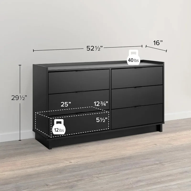 Prepac Double Drawer Dresser