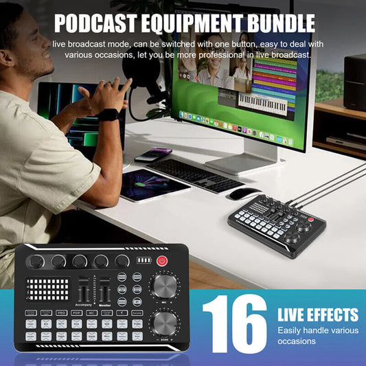 Condenser Mic with Live Sound Card Kit