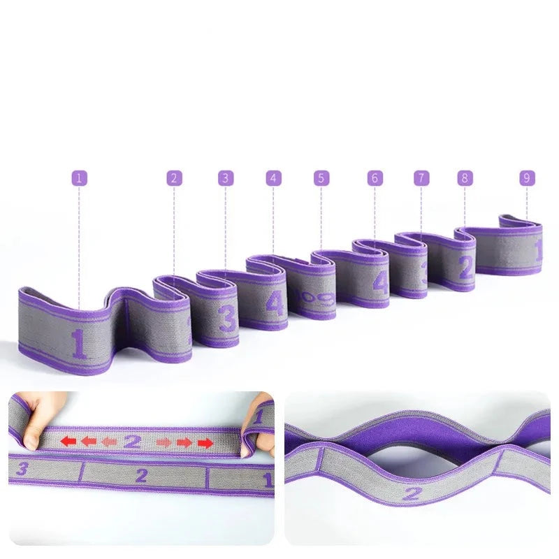 Multi-Section Elastic Yoga Resistance Bands
