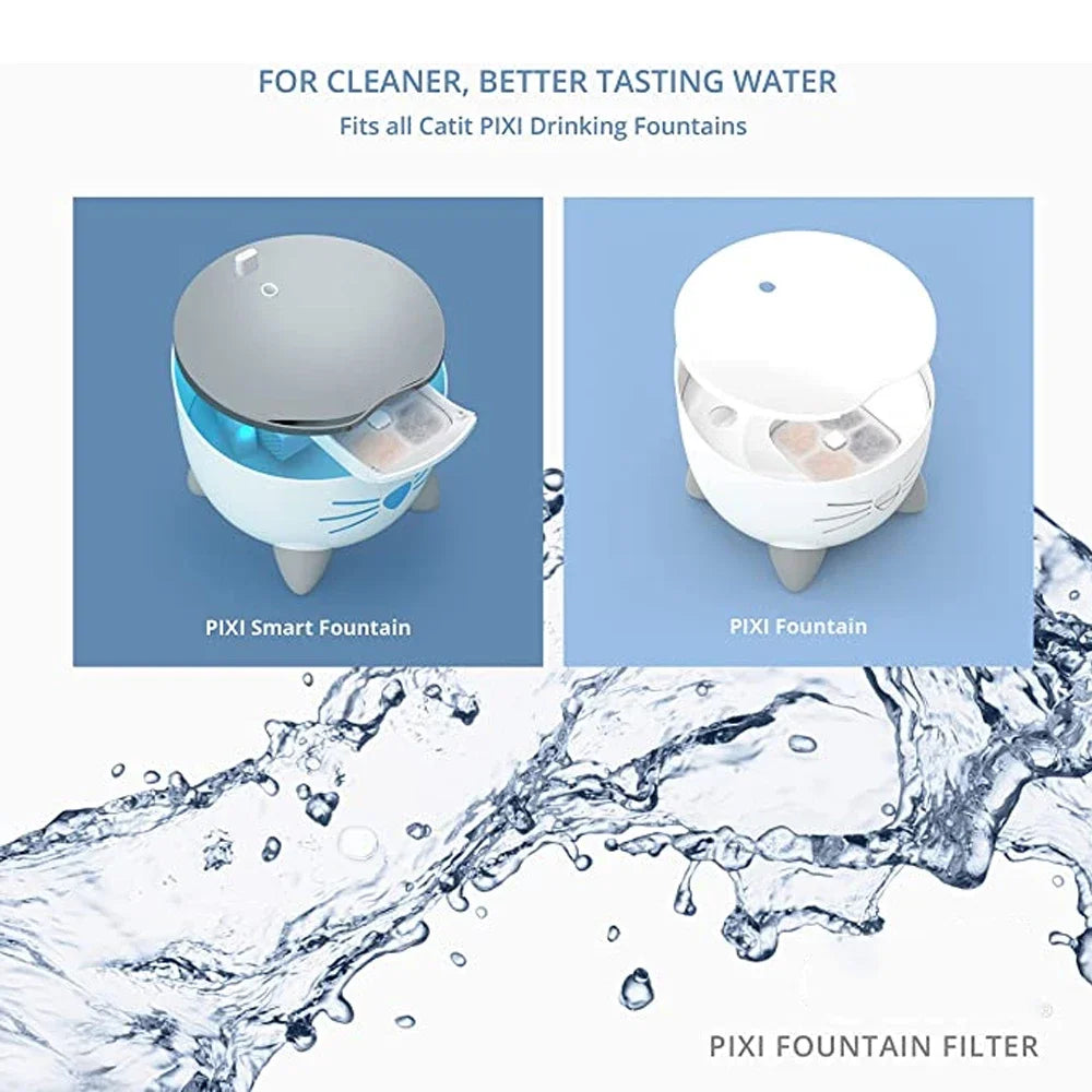 Activated Carbon Cat Drinking Fountain Square Filters