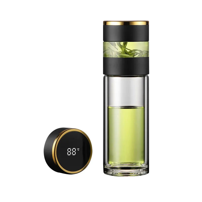 LED Display Insulated Travel Coffee Mug
