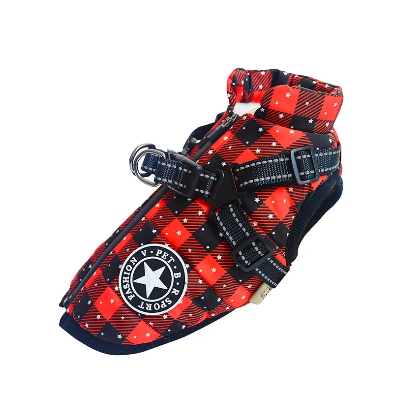 Waterproof Dog Coat With Harness