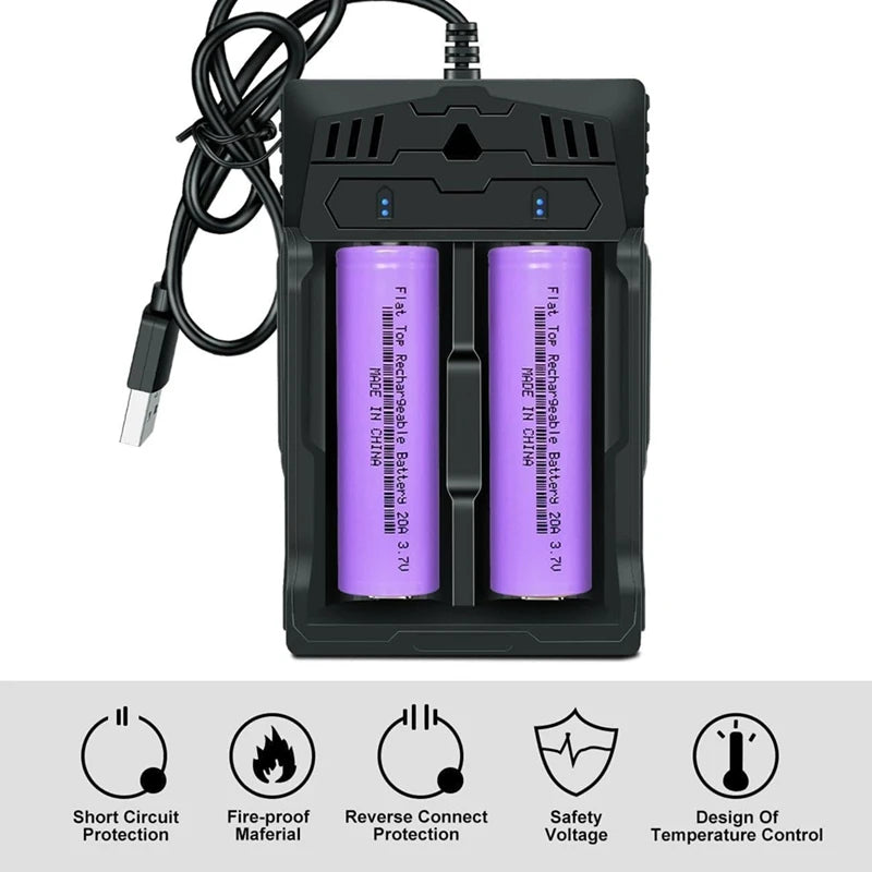 18650 Rechargeable Battery Flat Top