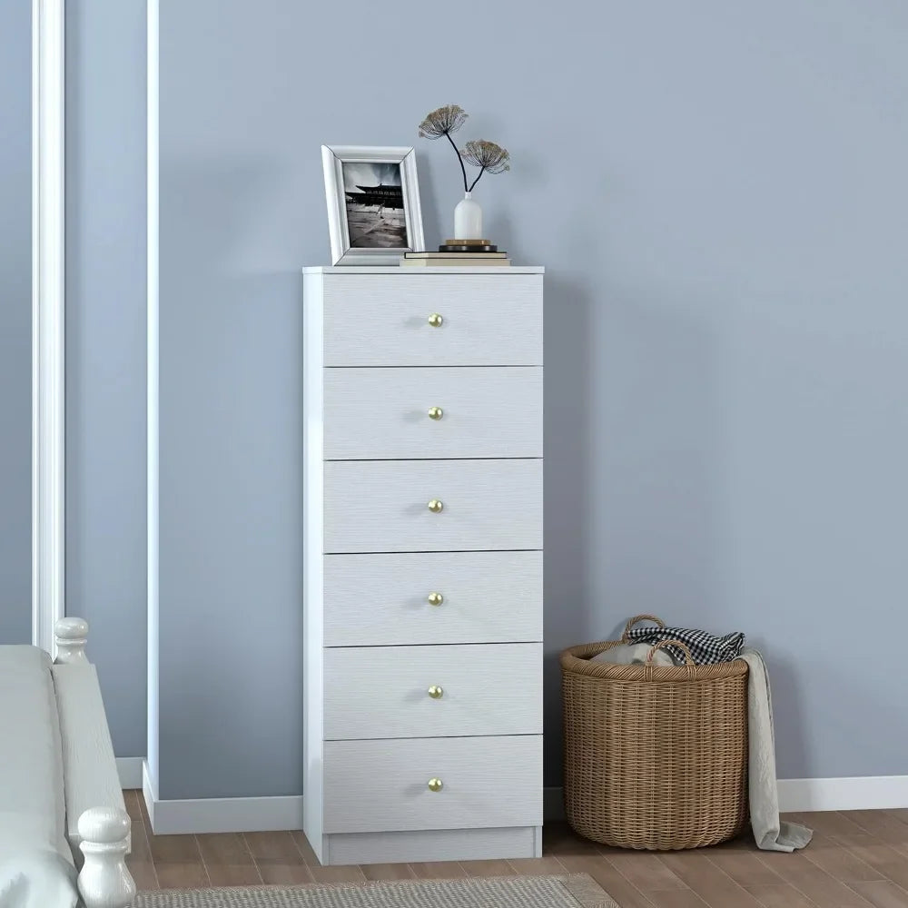 Bedroom 6 Drawer Vertical Dresser