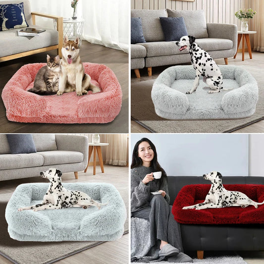 Large Dog Plush Bed