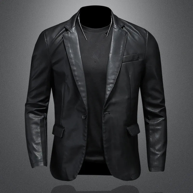 Men Slim Fit Leather Motorcycle Jackets