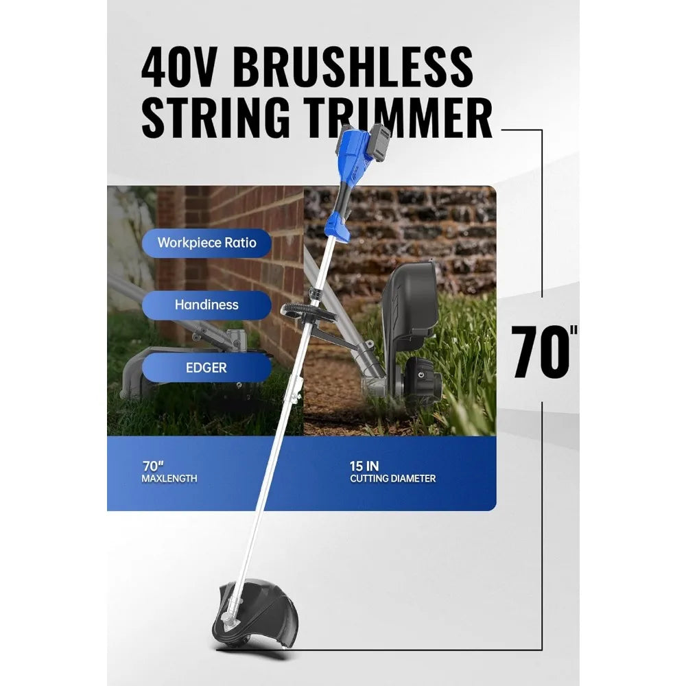 Lightweight 40V Cordless Trimmer Kit