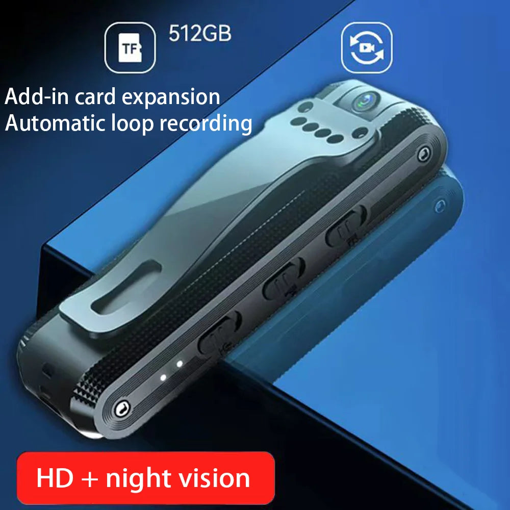 Voice recorder 180° Rotating HD Night Vision Body Camera