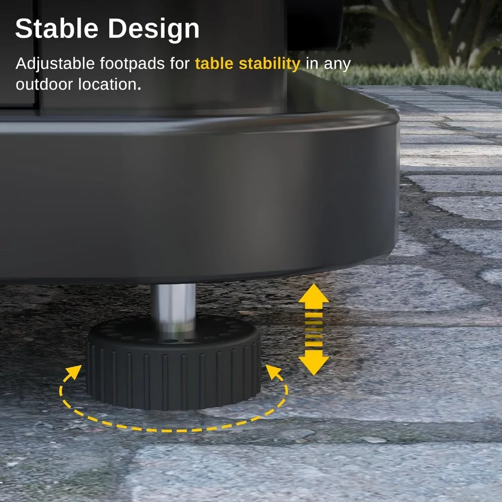 28'' Propane Outdoor Fire Pit Table