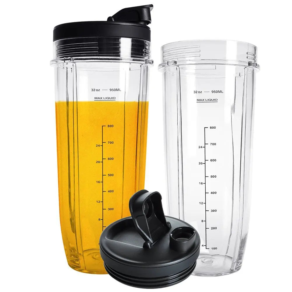 18/24/32OZ Cups for Ninja Blender with Lid