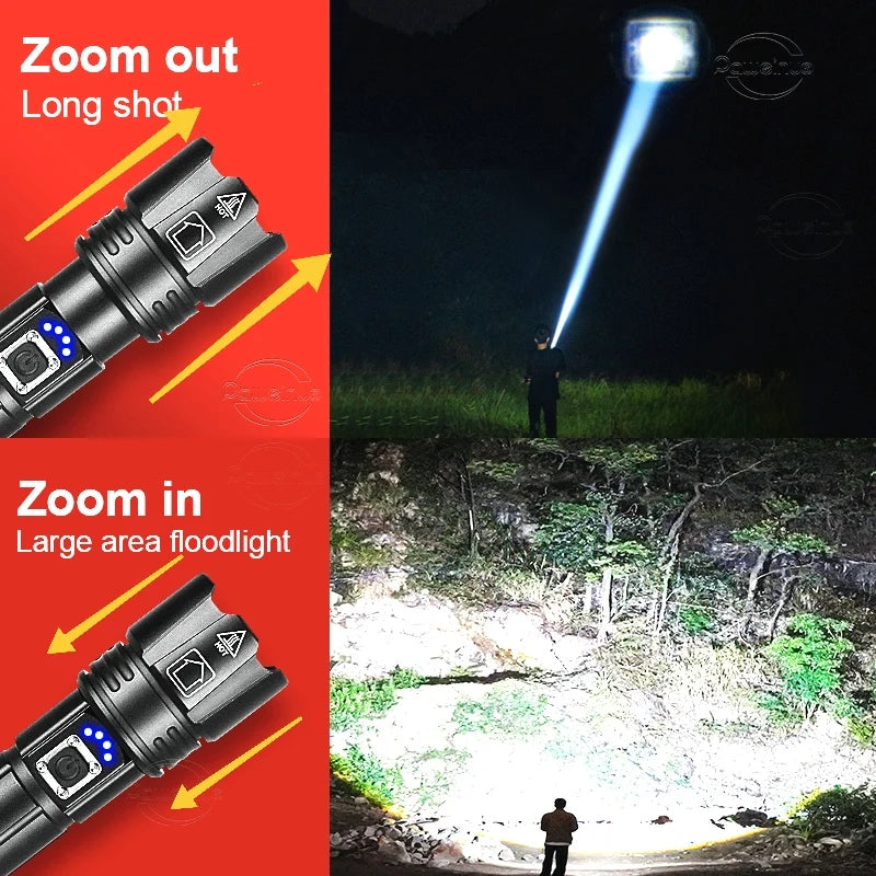 Rechargeable Most Powerful LED Flashlight