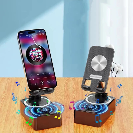 Bluetooth Speaker Cell Phone Holder Stand