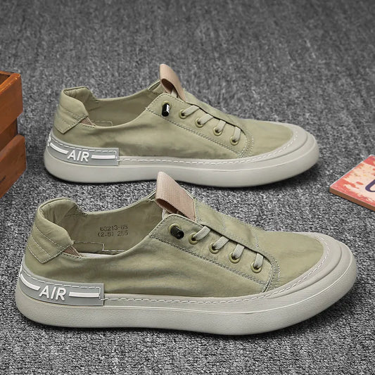 Men Light Ice Silk Cloth Casual Shoes Sneakers