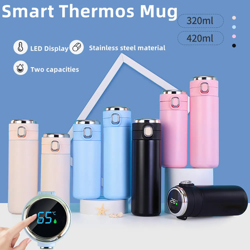 LED Temperature Display Thermal Mug