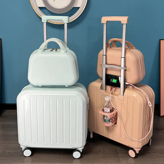 Multifunctional Travel Password Trolley Luggage