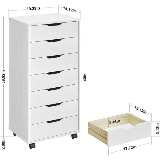7-Drawer Vanity Desk Dresser
