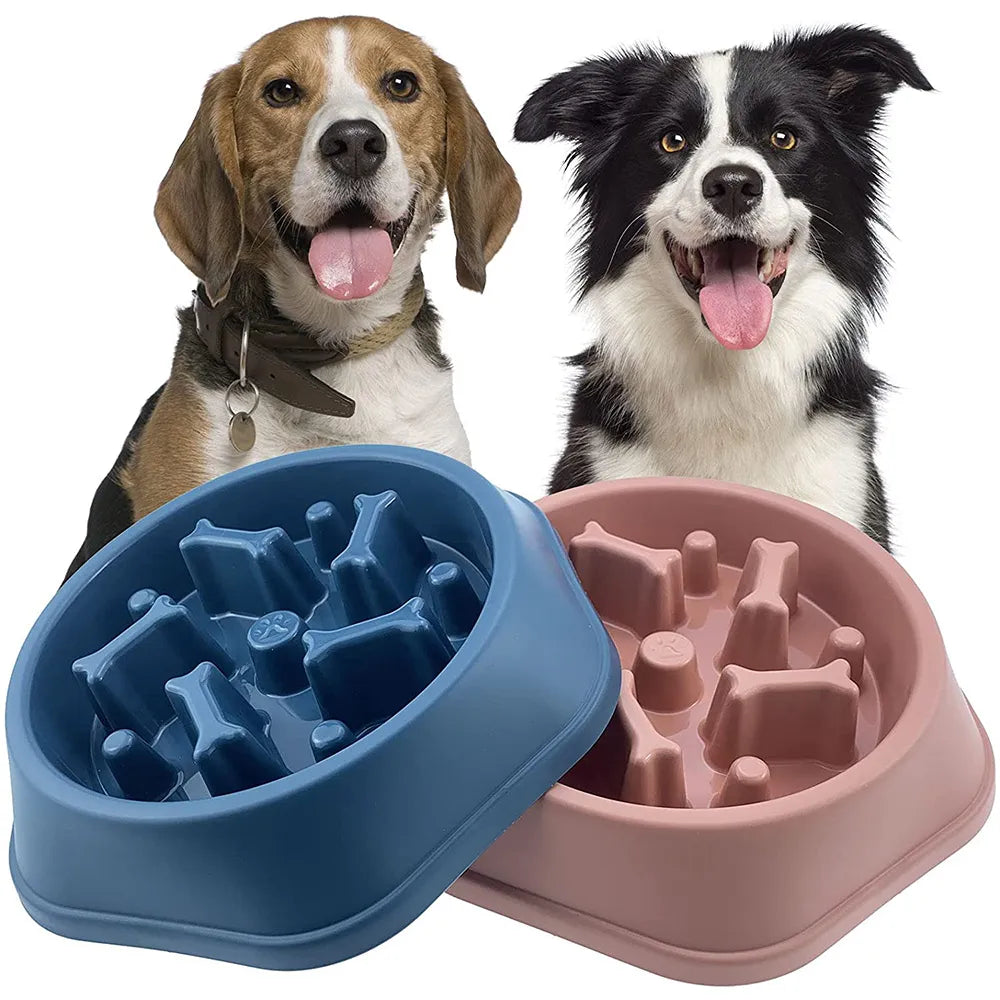 Pet Dog Anti-Gulping Food Bowl