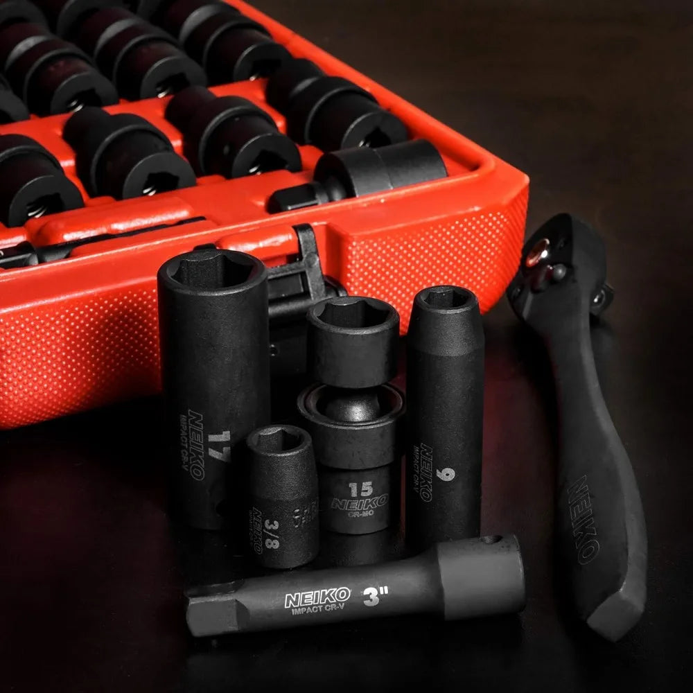 3/8” Drive, 67 Piece Impact Socket Set