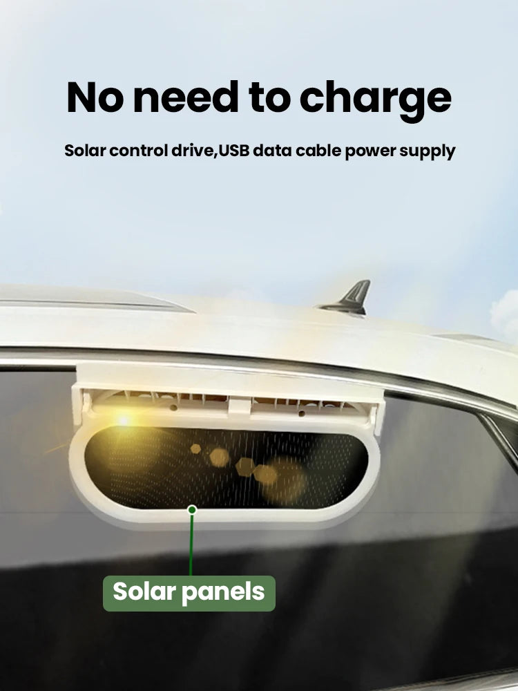 Solar Car Exhaust Fan for Cooling