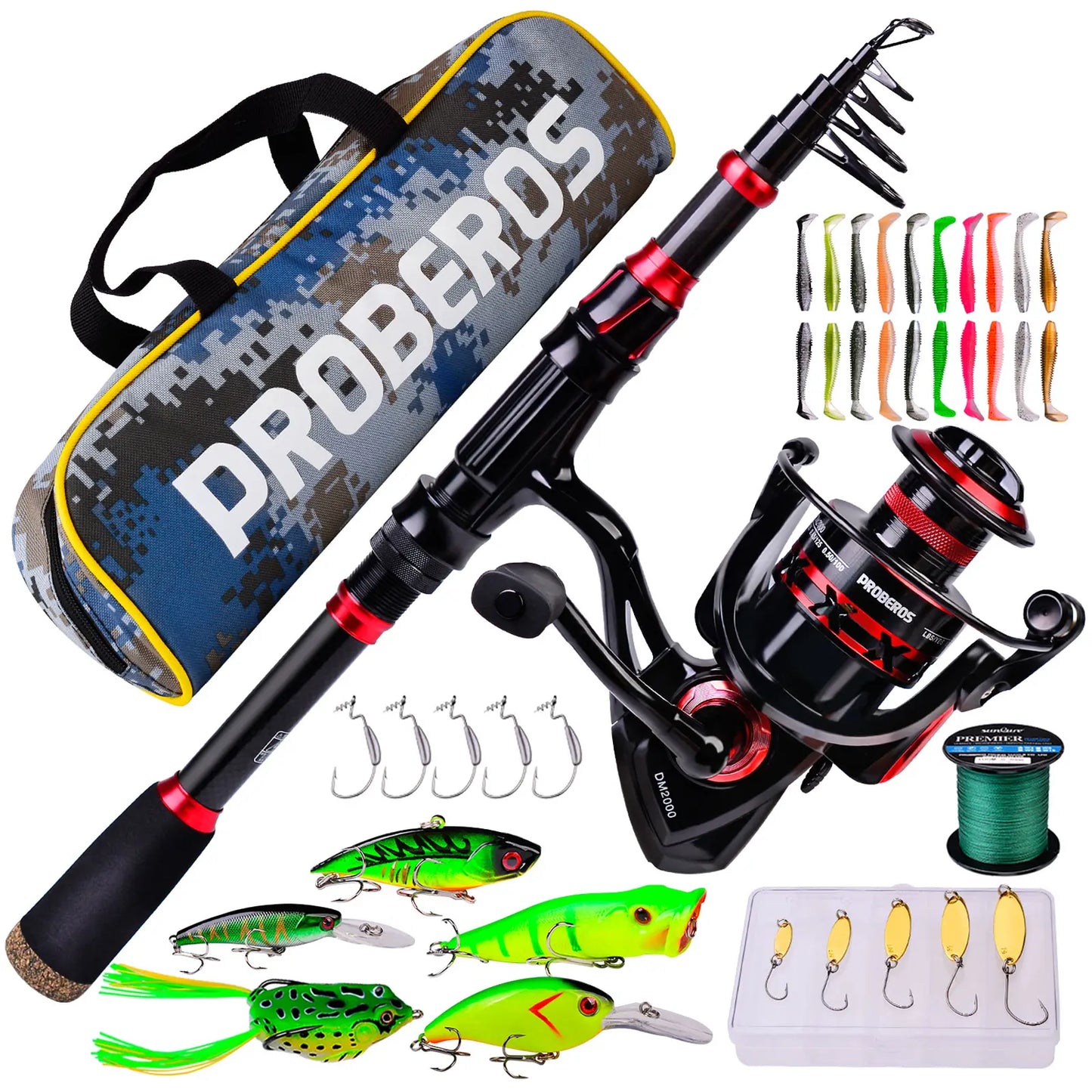 New Lure Fishing Rod Set