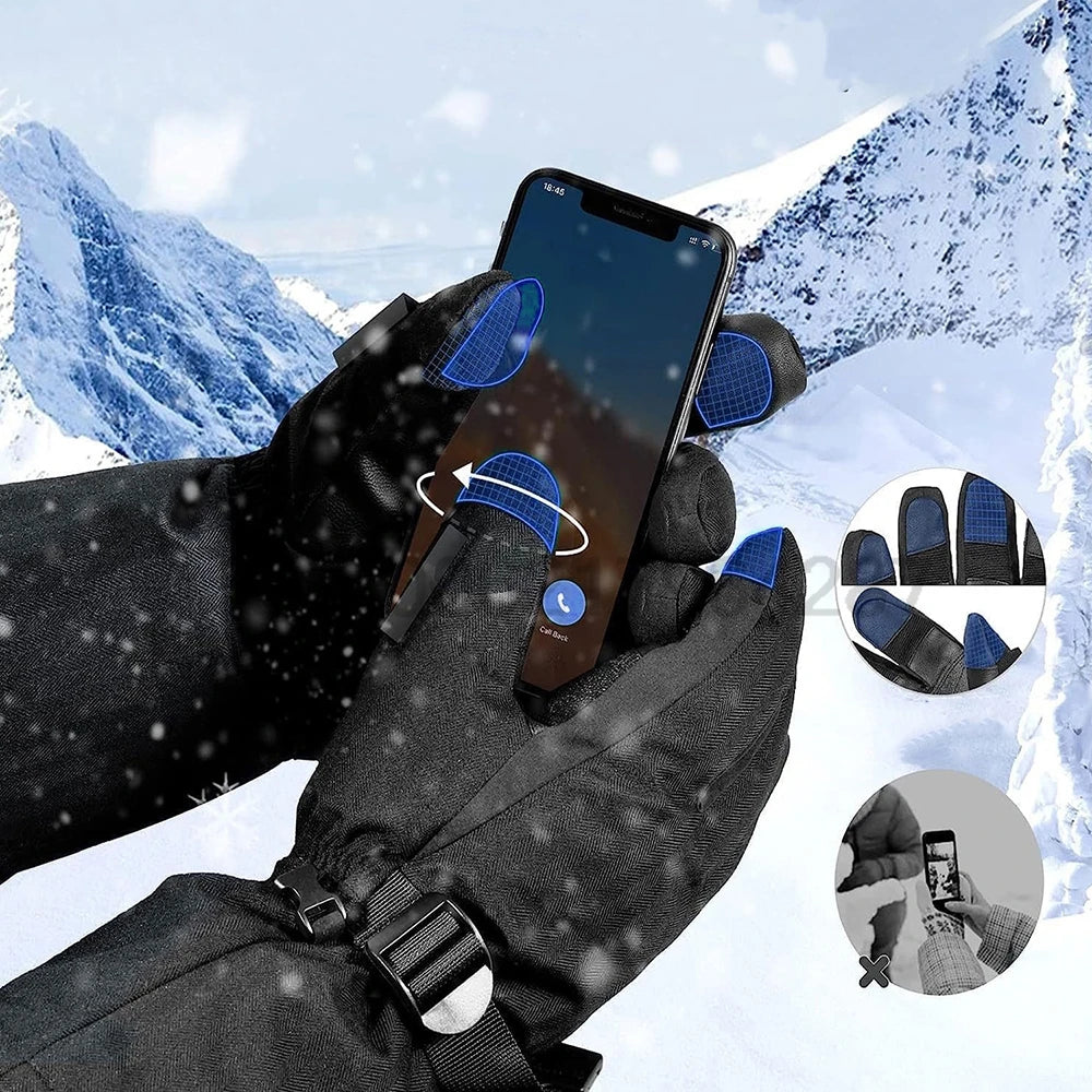 Heated Waterproof Gloves with Battery Case