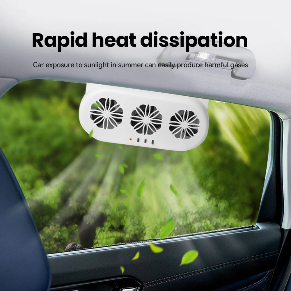 Solar Car Exhaust Fan for Cooling